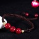 Cinnabar Red String Bracelet for Kids