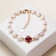 Pearl Four Leaf Clover Wealth Bracelet Pearl Four Leaf Clover Wealth Bracelet