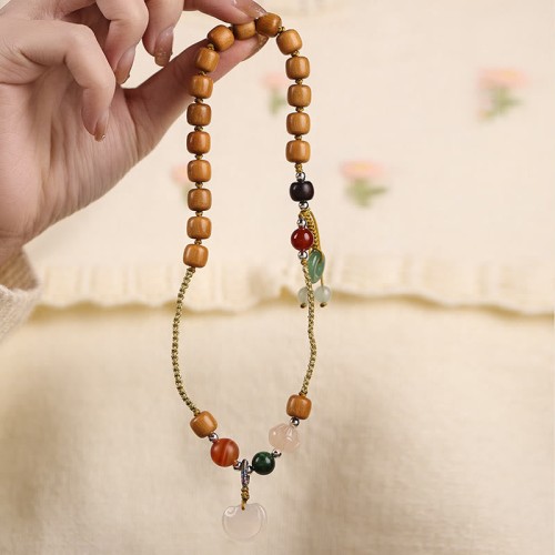 Chalcedony Peace Buckle Soothing Double Wrap Bracelet