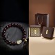 Red Sandalwood Gourd Jade Calm Bracelet