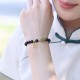 Black Obsidian Hetian Jade Gourd Strength Bracelet Black Obsidian Hetian Jade Gourd Strength Bracelet