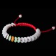 Round Jade Lucky Red String Weave Bracelet Round Jade Lucky Red String Weave Bracelet
