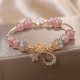 Strawberry Quartz Moonstone Love Bracelet