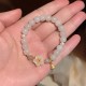 Jade Peach Blossom Pearl Luck Bracelet