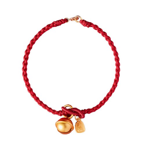 Handmade Fu Character Luck Happiness Bell Bracelet Handmade Fu Character Luck Happiness Bell Bracelet