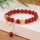 Red Agate White Agate Peach Blossom Self-Acceptance Bracelet Red Agate White Agate Peach Blossom Self-Acceptance Bracelet