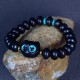 Ebony Wood Liuli Glass Lovely Cat Balance Bracelet Ebony Wood Liuli Glass Lovely Cat Balance Bracelet