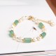 Green Aventurine Pearl Pink Crystal Luck Bracelet Green Aventurine Pearl Pink Crystal Luck Bracelet