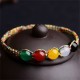 Colorful Agate Five Elements String Bracelet Colorful Agate Five Elements String Bracelet