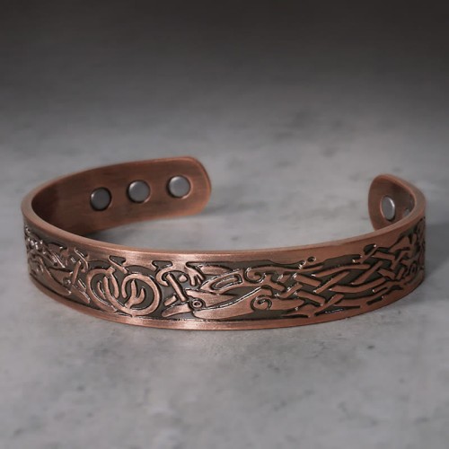 Viking Birds Magnetic Copper Adjustable Bracelet Viking Birds Magnetic Copper Adjustable Bracelet