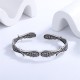 Angel Wings Feather Pattern Luck Cuff Bracelet Angel Wings Feather Pattern Luck Cuff Bracelet