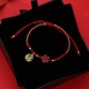 Cinnabar Fu Character Blessing Braided String Bracelet Cinnabar Fu Character Blessing Braided String Bracelet
