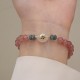 Strawberry Quartz Chalcedony Jade Healing Bracelet