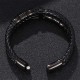 Layered Leather Weave Fortune Bracelet Layered Leather Weave Fortune Bracelet