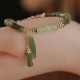 Jade Bamboo Leaf Luck Abundance Bracelet