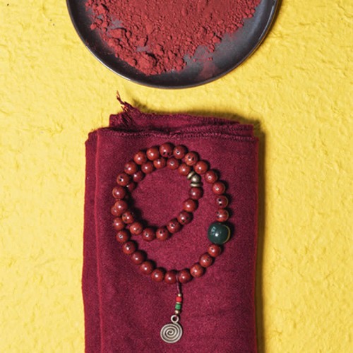 Bodhi Seed Cyan Jade Copper Peace Bracelet