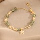 14K Gold Green Rutilated Quartz Eternal Love Bracelet 14K Gold Green Rutilated Quartz Eternal Love Bracelet