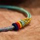 Colorful Rope Eight-Thread Peace Knot Bracelet