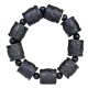 Ebony Wood Arhats Lotus Dragon Balance Bracelet