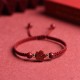 Four Leaf Clover Cinnabar Blessing Bracelet Four Leaf Clover Cinnabar Blessing Bracelet