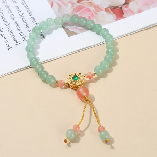 Green Aventurine Tassel Luck Bracelet Green Aventurine Tassel Luck Bracelet