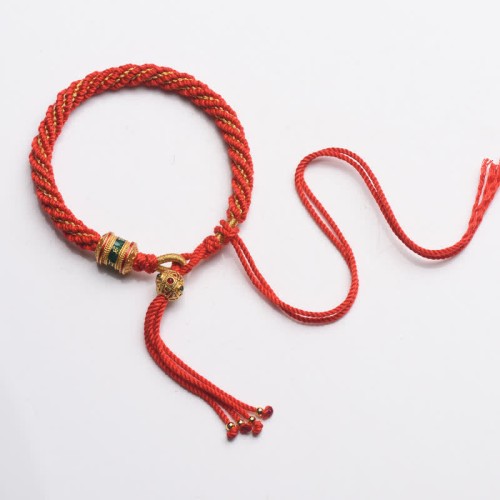 Tibetan Luck Prayer Wheel Bead Bracelet