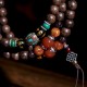108 Mala Beads Agarwood Red Agate Peace Strength Bracelet 108 Mala Beads Agarwood Red Agate Peace Strength Bracelet