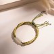 White Jade Bamboo Reincarnation Knot Bracelet White Jade Bamboo Reincarnation Knot Bracelet