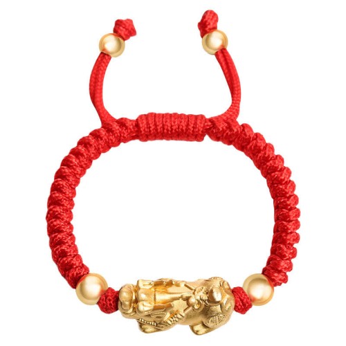 999 Silver PiXiu Wealth King Kong Knot Kids Bracelet 999 Silver PiXiu Wealth King Kong Knot Kids Bracelet