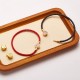 Fu Character Blessing Leather Buckle Bracelet Fu Character Blessing Leather Buckle Bracelet