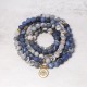 108 Natural Stone Lotus Pendant Bracelet 108 Natural Stone Lotus Pendant Bracelet