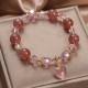 Strawberry Quartz Love Heart Healing Bracelet