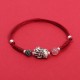 999 Sterling Silver PiXiu Strawberry Quartz Wealth Bracelet 999 Sterling Silver PiXiu Strawberry Quartz Wealth Bracelet