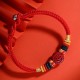 Year of the Dragon 925 Silver Cinnabar Auspicious Bracelet Year of the Dragon 925 Silver Cinnabar Auspicious Bracelet