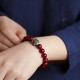 925 Silver Buddha Cinnabar Om Mani Padme Hum Bracelet 925 Silver Buddha Cinnabar Om Mani Padme Hum Bracelet