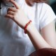 Natural Red Agate Confidence Letter Bracelet Natural Red Agate Confidence Letter Bracelet