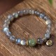 Zodiac Buddha Moonstone Hetian Jade Bracelet Zodiac Buddha Moonstone Hetian Jade Bracelet