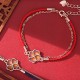 925 Sterling Silver Color-changing Four Leaf Clover Bracelet 925 Sterling Silver Color-changing Four Leaf Clover Bracelet