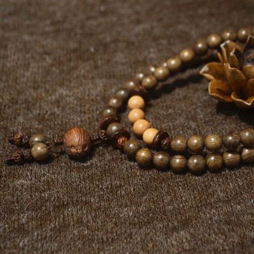 Tibetan Sandalwood Protection Charm Mala Bracelet Tibetan Sandalwood Protection Charm Mala Bracelet