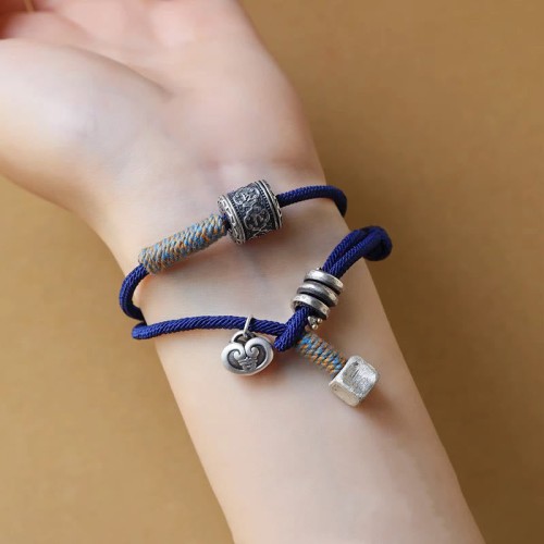 Tibetan Om Mani Padme Hum Auspicious Amulet Bracelet