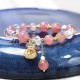Strawberry Quartz Crystal Money Bag Bracelet