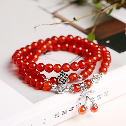 Natural Red Agate Blessing Necklace Bracelet Natural Red Agate Blessing Necklace Bracelet