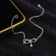 Year of the Dragon 999 Sterling Silver Zircon Knot Charm Bracelet Year of the Dragon 999 Sterling Silver Zircon Knot Charm Bracelet
