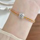 999 Sterling Silver Persimmon Luck Braided Bracelet 999 Sterling Silver Persimmon Luck Braided Bracelet