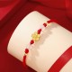 Handmade 925 Silver Peach Blossom Chalcedony Luck Bracelet Handmade 925 Silver Peach Blossom Chalcedony Luck Bracelet