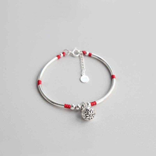 925 Silver Lotus Flower New Beginning Bracelet 925 Silver Lotus Flower New Beginning Bracelet