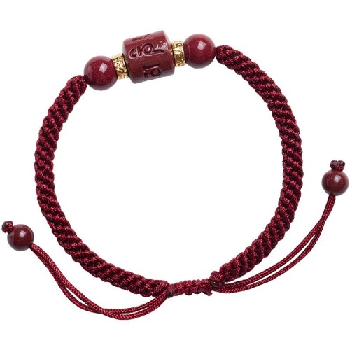 Cinnabar Om Mani Padme Hum Blessing Bracelet