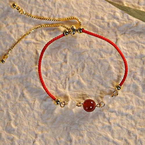 Red Agate Cat Eye Confidence Bracelet Red Agate Cat Eye Confidence Bracelet