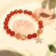 Sunstone Peach Moonstone Red Agate Crystal Star Bracelet Sunstone Peach Moonstone Red Agate Crystal Star Bracelet