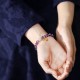 Amethyst Crystal Hetian Jade Healing Charm Bracelet